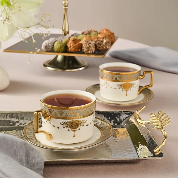 Karaca Tuğra 2 Kişilik Çay Fincan Takımı ürün görseli 1