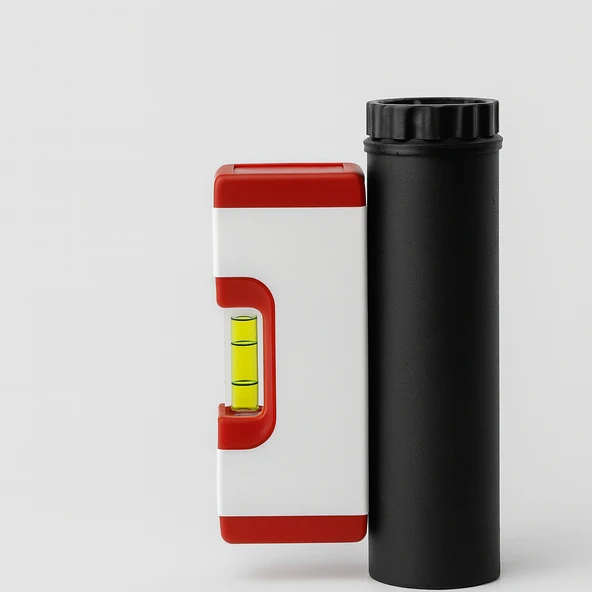 Mıknatıslı Mini Su Terazisi Küçük Hassas El Tipi İnşaat Montaj Terazisi 120 mm 12 cm - 4