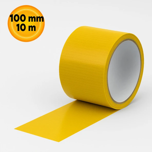 Tamir Bandı Sarı 100 mm x 10 mt Çok Amaçlı Güçlü Yapışkanlı Suya Dayanıklı Onarım Yalıtım Bandı - Resim 2