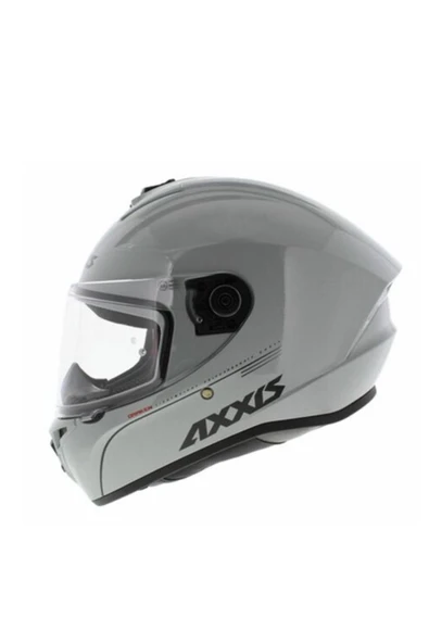 AXXIS DRAKEN S SOLID V.2 A2 GLOSS GRAY KASK ( CIFT VIZOR ) - 3