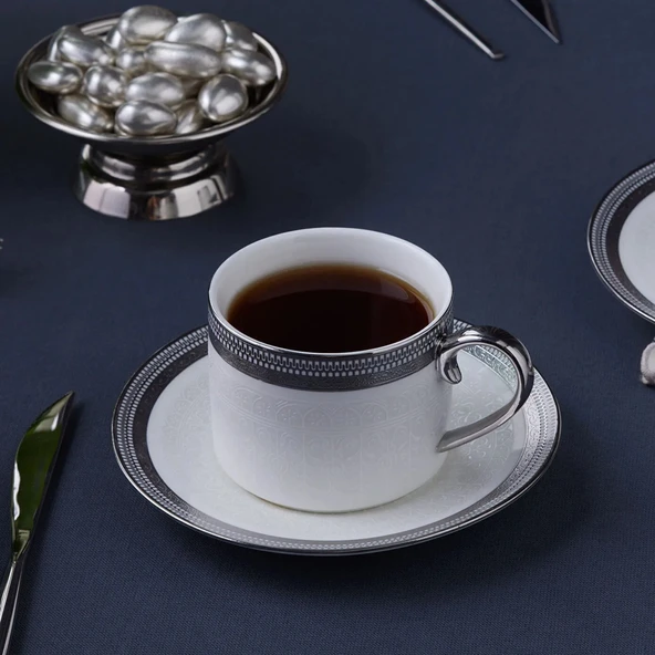 Karaca Royal Bone Kate 2 Kişilik Çay Fincan Takımı - Resim 5