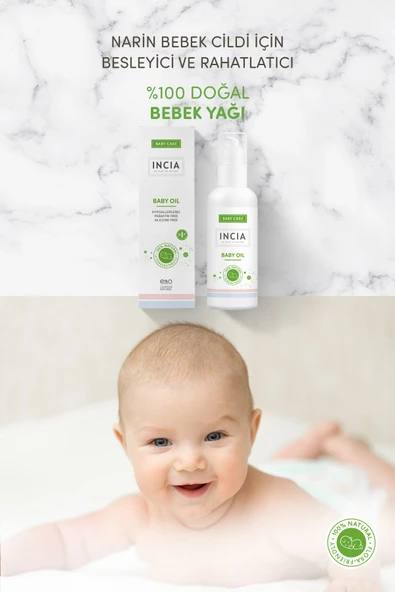Incia Bebek Yağı Organik Jojoba Bakım ve Masaj Yağı Parafinsiz Bitkisel Vegan 110 ml - Resim 7