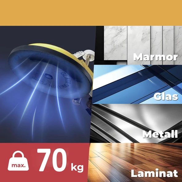 Çiftli Vantuz 2'li Plastik Cam Vakumlu Fayans Ahşap Tutucu Taşıma Araba Kaporta Göcük Çektirme - Resim 4