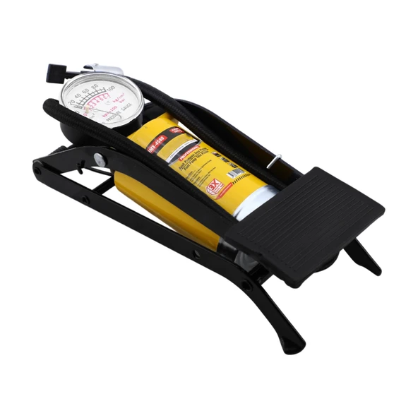 Ayak Tipi Pompa Tekli Teker Araç Bisiklet Top Bot Lastik Şambrel Şişirme Pompası Tek Pistonlu 1 Adet - Resim 2