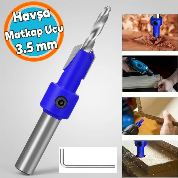 Ahşap Açma Havşa Matkap Ucu 3.5 mm Havşalı ürün görseli