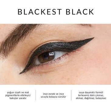 Avon Power Stay Likit Eyeliner 24 Saat Kalıcı Suya Dayanıklı SİYAH - Resim 2