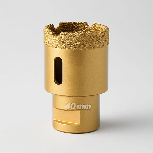 40 mm Elmas Kaplı Granit Mermer Seramik Fayans Delici Matkap Ucu Profesyonel Uzun Ömürlü Güçlü Kesici - Resim 6