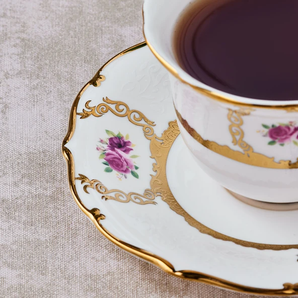 Karaca Royal Bone Elizabeth 2 Kişilik Çay Fincanı - Resim 3