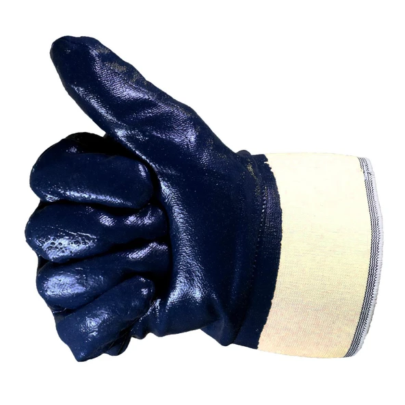 Petrolcü İş Eldiveni Nitril Kaplı Kalın Koruma İnşaat Sanayi El Eldiven L (1 ÇİFT) 90 Numara - Resim 3