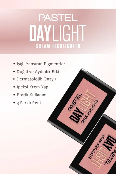 Pastel Daylight Cream Highlighter - Krem Aydınlatıcı 13 Sunrose - 3