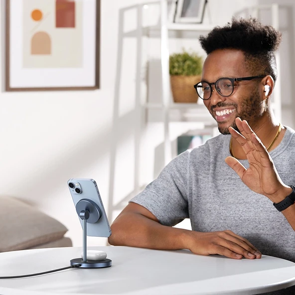 UGREEN 2-in-1 20W MagSafe Telefon Standı Kablosuz Wireless Şarj Özellikli, 90668 - 3