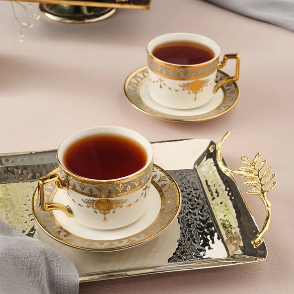 Karaca Tuğra 2 Kişilik Çay Fincan Takımı - Resim 3