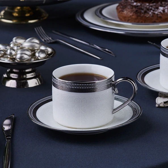 Karaca Royal Bone Kate 2 Kişilik Çay Fincan Takımı - Resim 7