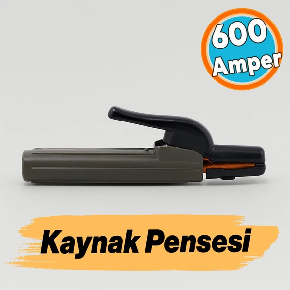 Yüksek Kaliteli Yivli Çubuk Elektrod Elektrot Kaynak Makinası Kelepçesi Pensesi Tutucu 600 Amper - Resim 2