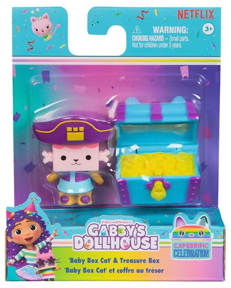 Gabbys Dollhouse Baby Box Cat ve Treasure Box Figür ve Aksesuar Seti 20149924 ürün görseli