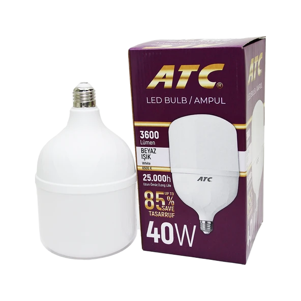 40W TORCH LED BULB AMPUL BEYAZ E27 (5284) - Resim 3