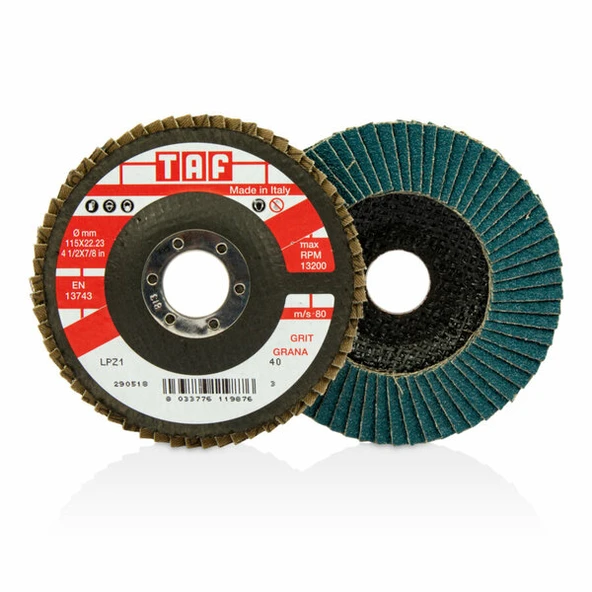 TAF T-LPZ1-80 Flapdisk Zir-Oks Lpz1-80 K.115X22 mm ürün görseli