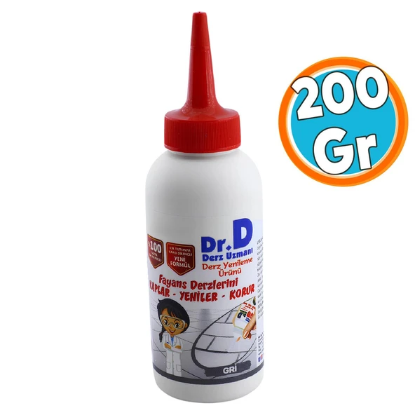 Derz Dolgu Fayans Seramik Mermer Yer Duvar için Tamir Derz Yenileme Dolgusu 200 Gr Antrasit Gri Renk ürün görseli