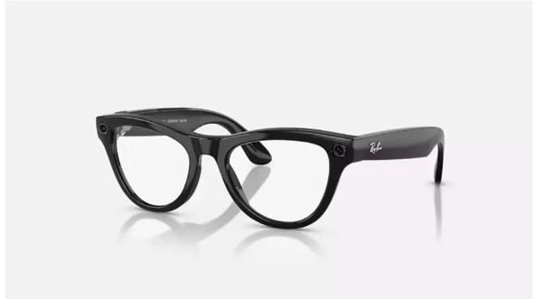 Ray-Ban META SKYLER SİYAH ÇERÇEVE ŞEFFAF MOR RENK GEÇİŞLİ AKILLI GÖZLÜK