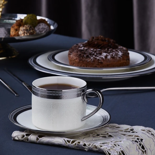 Karaca Royal Bone Kate 2 Kişilik Çay Fincan Takımı - Resim 2