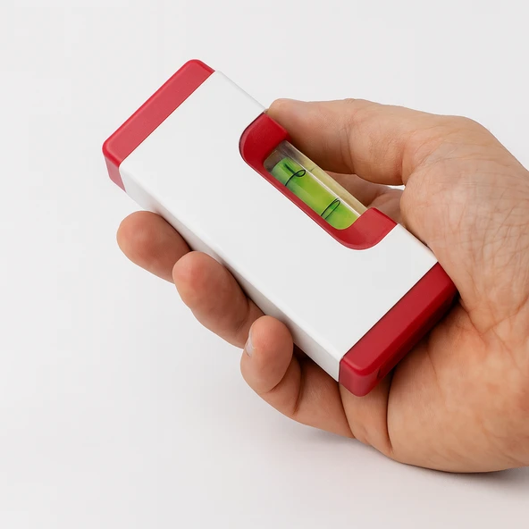 Mıknatıslı Mini Su Terazisi Küçük Hassas El Tipi İnşaat Montaj Terazisi 120 mm 12 cm - 3