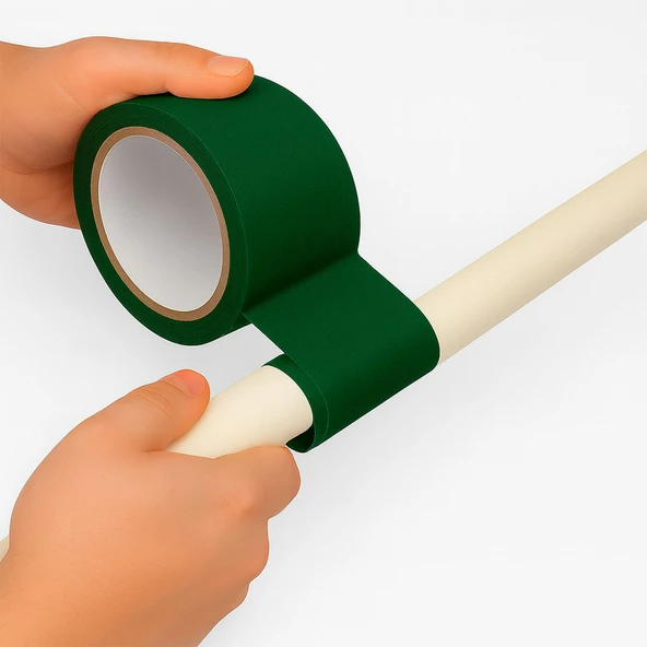 Tamir Bandı Yeşil 100 mm x 10 mt Çok Amaçlı Güçlü Yapışkanlı Suya Dayanıklı Onarım Yalıtım Bandı - Resim 4