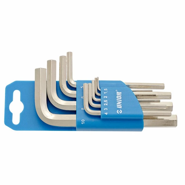 UNIOR UN607852 9 Parça6 Köşe Allen Anahtar Takımı 220/3Ph ürün görseli