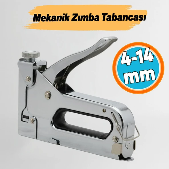 Profesyonel Metal Mekanik Zımba Tabancası El Tipi Makinesi Ayarlanabilir 4-14 mm Zımba Teli Uyumlu ürün görseli 1