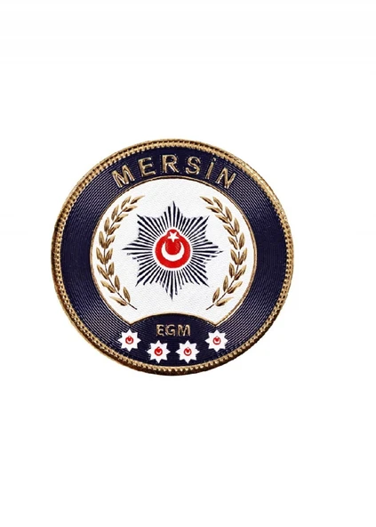 MERSİN Polis Kol Arması 3D Plastik TPU, Yeni Tip, Cırtlı, Standart Ölçü, 1.sınıf Kalite ürün görseli