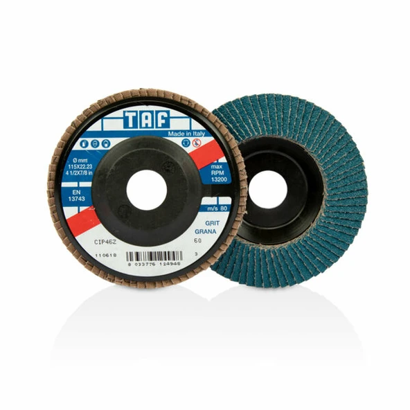 TAF T-CIP46Z-60 Flapdisk Zir-Oks Cıp46Z-60 K.115X22 mm ürün görseli