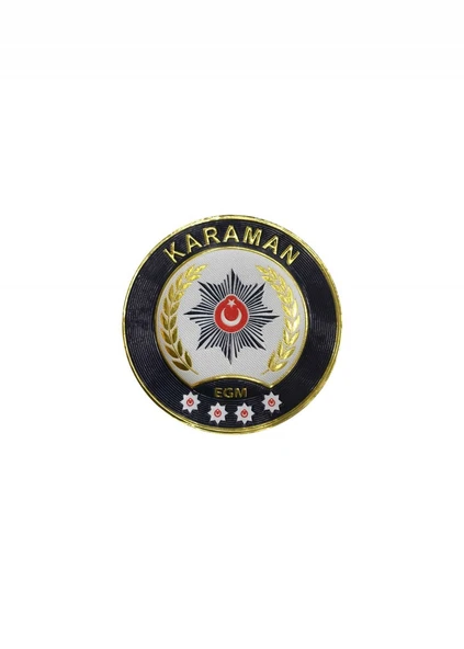 KARAMAN Polis Kol Arması 3D Plastik TPU, Yeni Tip, Cırtlı, Standart Ölçü, 1.sınıf Kalite ürün görseli