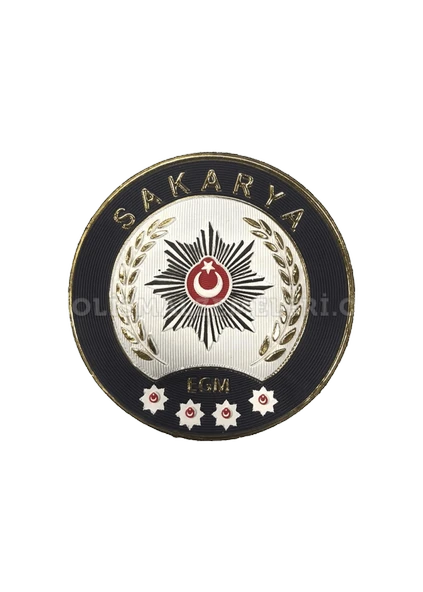 SAKARYA Polis Kol Arması 3D Plastik TPU, Yeni Tip, Cırtlı, Standart Ölçü, 1.sınıf Kalite ürün görseli