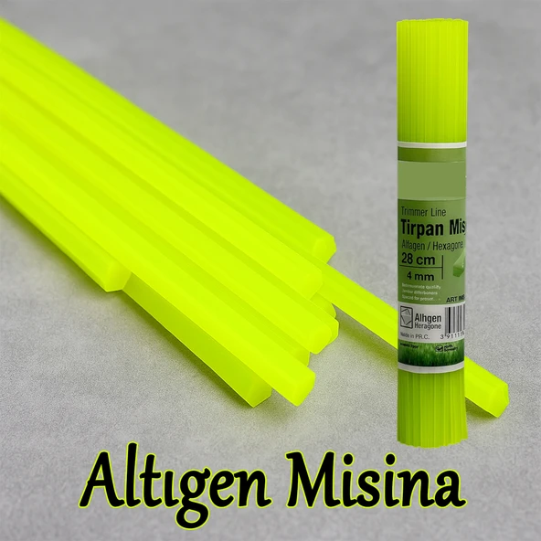 85 Adet (28 cm) Hazır Altıgen Çubuk Motorlu Tırpan Misinası Bahçe Dayanıklı Ot Biçme İpi Çubuk 4 mm - 6