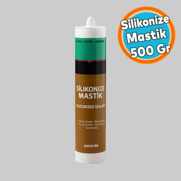 Mastik Silikonize Siyah Renk Boyanabilir Suya Dayanıklı Solventsiz Banyo Pencere Yapı Dolgu Malzeme ürün görseli