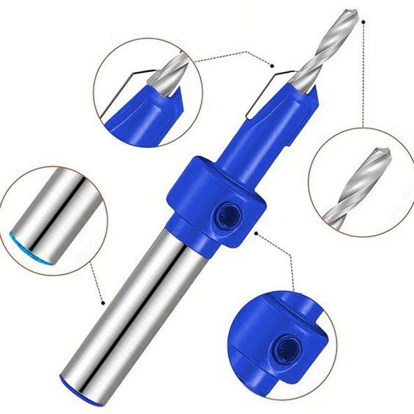 Ahşap Açma Havşa Matkap Ucu 3 mm Havşalı - Resim 5