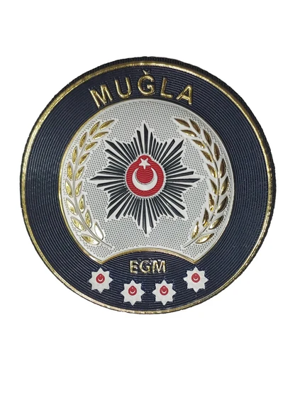 MUĞLA Polis Kol Arması 3D Plastik TPU, Yeni Tip, Cırtlı, Standart Ölçü, 1.sınıf Kalite ürün görseli