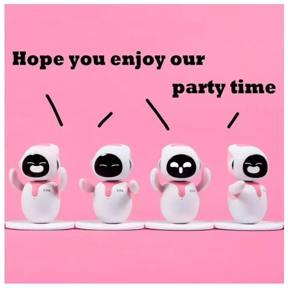 Eilik Etkileşimli Petbot Evcil Robot - Pembe - 5