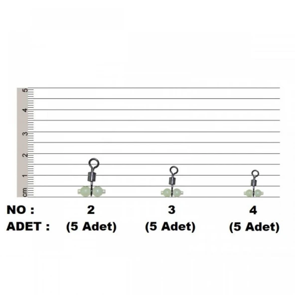 EFFE Fosforlu Boncuklu Fırdöndü HG182 - 3