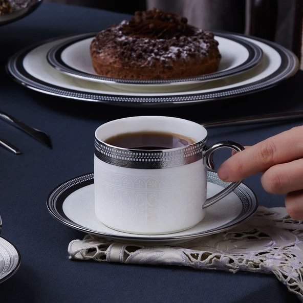 Karaca Royal Bone Kate 2 Kişilik Çay Fincan Takımı - Resim 3