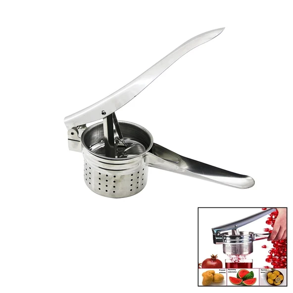 MANUEL KOLLU - ÇELİK METAL  PATATES EZİCİ - MEYVE SIKICI PRES (5284) ürün görseli