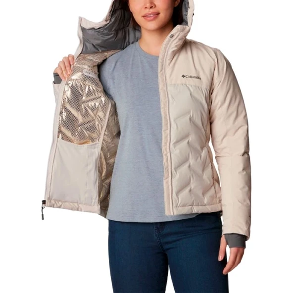 Columbia Grand Trek™ III Down Jacket Bej Kadın Outdoor Mont WL3555 - Resim 2
