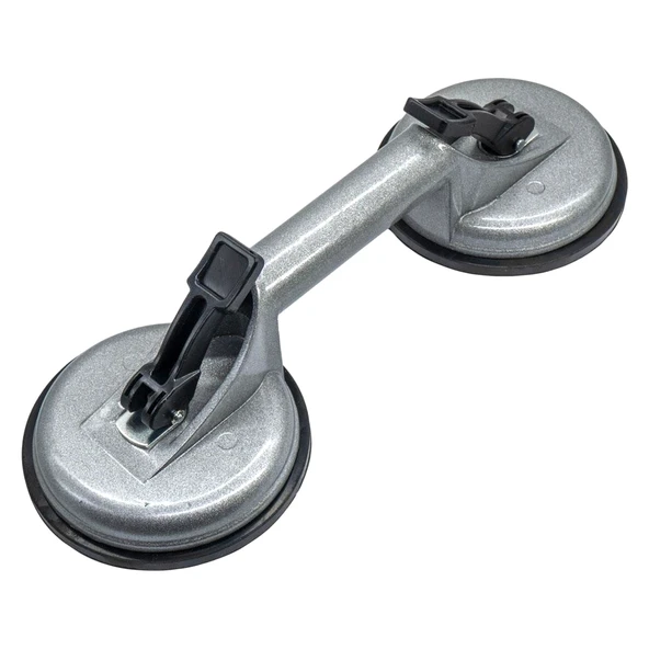 Çiftli Vakumlu Alüminyum Cam Vantuzu Fayans Ahşap Metal Tutucu Taşıma Araba Kaporta Göcük Çektirme - Resim 3