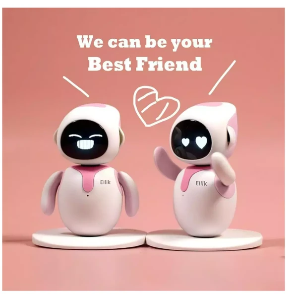 Eilik Etkileşimli Petbot Evcil Robot - Pembe - 4