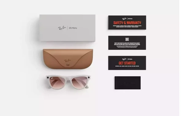 Ray-Ban META SKYLER SİYAH ÇERÇEVE ŞEFFAF MOR RENK GEÇİŞLİ AKILLI GÖZLÜK - 7