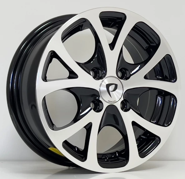 6 X 14 BK-141 4X100 ET35 73.1 BLACK MACHINED