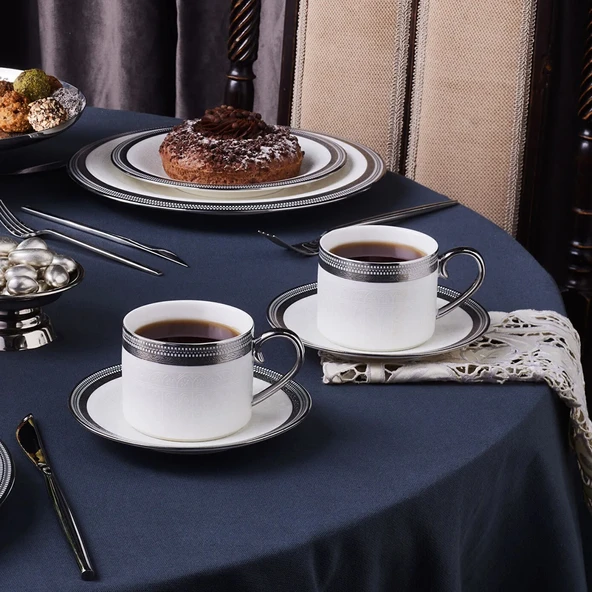 Karaca Royal Bone Kate 2 Kişilik Çay Fincan Takımı ürün görseli