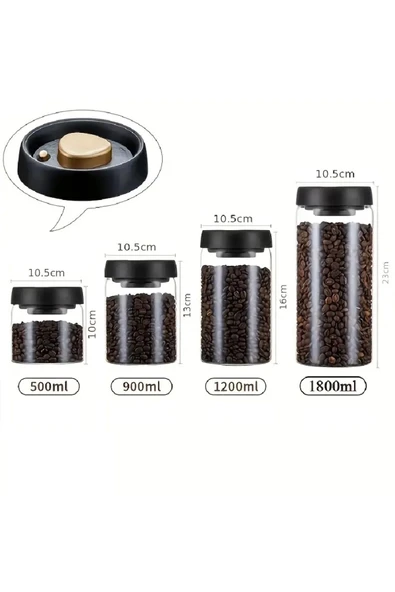 Arow Frasco Cam Saklama Kavanozu 1200ml - Resim 4