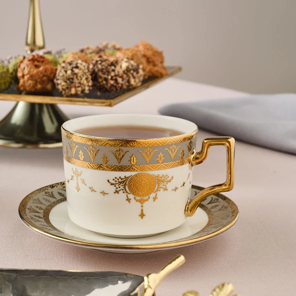 Karaca Tuğra 2 Kişilik Çay Fincan Takımı - Resim 2