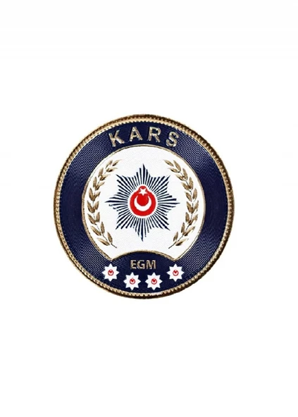 KARS Polis Kol Arması 3D Plastik TPU, Yeni Tip, Cırtlı, Standart Ölçü, 1.sınıf Kalite ürün görseli