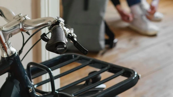 Brooks Cambium Ergonomic Rubber Bisiklet Elciği Siyah - Resim 5